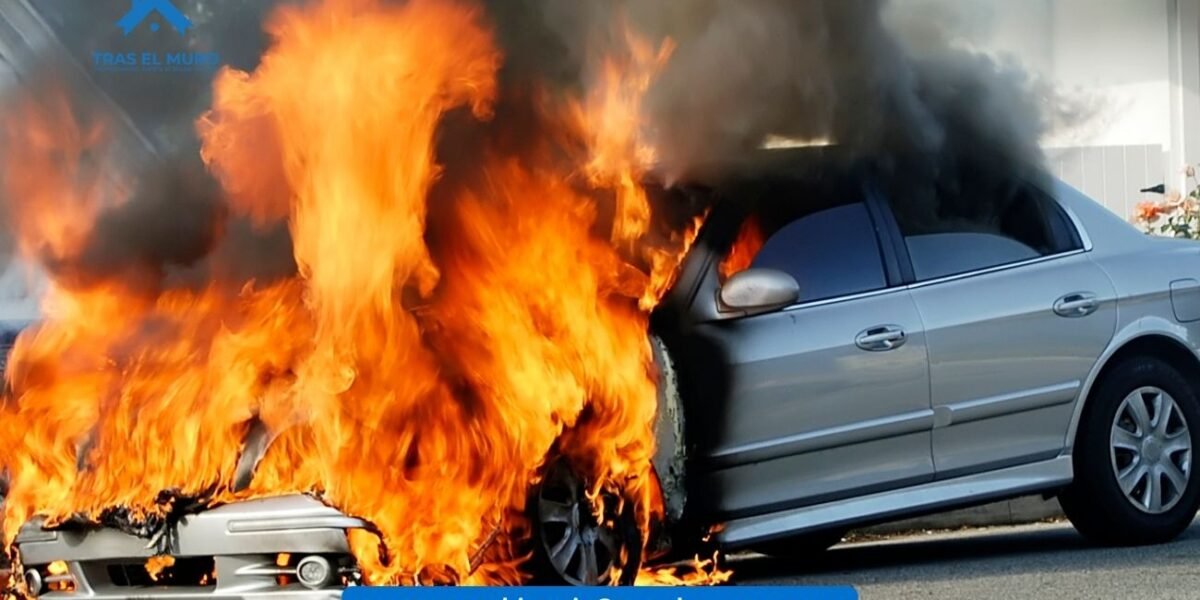 Karla, vecina de la alcaldía Gustavo A. Madero, relata cómo una explosión despertó a su colonia en plena madrugada. Dos autos se incendiaron y el fuego alcanzó una pared cercana.