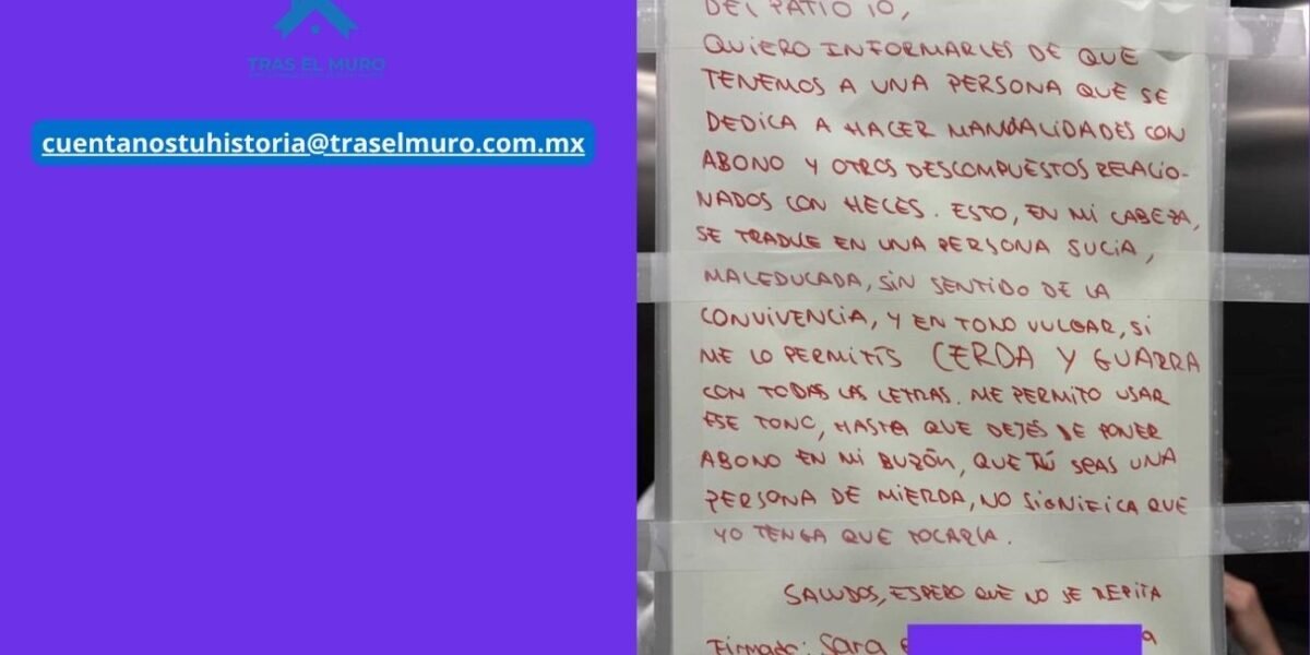 Cuando el conflicto vecinal llega a ese punto, ya no se trata de resolver, se trata de humillar es violencia